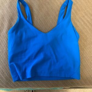 blue lulu align tank size 6